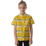 Cartoon Pattern Kids  Short Sleeve Shirt