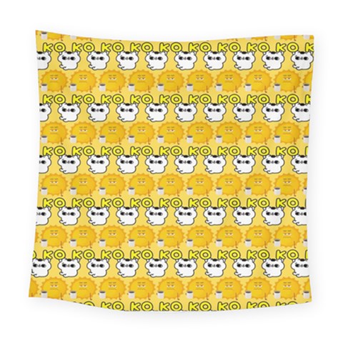 Cartoon Pattern Square Tapestry (Large) from ArtsNow.com