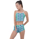 Turquoise Summer Cropped Co-Ord Set