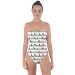 Bullfinches On The Branches Tie Back One Piece Swimsuit