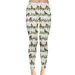 Bullfinches On The Branches Inside Out Leggings