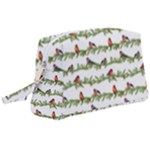 Bullfinches On The Branches Wristlet Pouch Bag (Large)