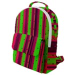 Warped Stripy Dots Flap Pocket Backpack (Small)