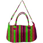 Warped Stripy Dots Removal Strap Handbag