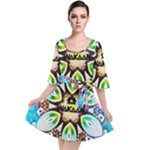 375 Chroma Digital Art Custom Velour Kimono Dress