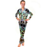 375 Chroma Digital Art Custom Kid s Satin Long Sleeve Pajamas Set