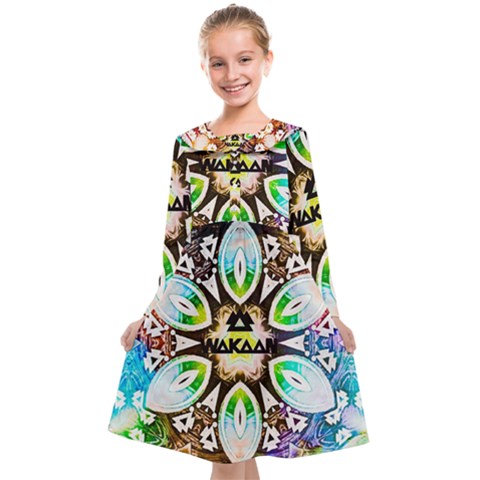 375 Chroma Digital Art Custom Kids  Midi Sailor Dress from ArtsNow.com