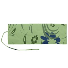 Folk flowers print Floral pattern Ethnic art Roll Up Canvas Pencil Holder (M) from ArtsNow.com