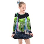free-cute-kitten-wallpapers-wallpaper-data-src-widescreen-cute-kitten-wallpaper-scaled Kids  Long Sleeve Dress