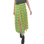 Fruits Velour Split Maxi Skirt