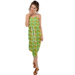 Fruits Waist Tie Cover Up Chiffon Dress