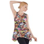 Retro Color Side Drop Tank Tunic