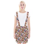 Retro Color Braces Suspender Skirt