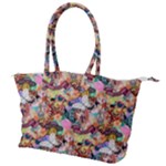 Retro Color Canvas Shoulder Bag