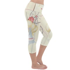 Lightweight Velour Capri Yoga Leggings 