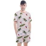 Rowan Branches And Spruce Branches Men s Mesh Tee and Shorts Set