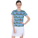 Bullfinches On Spruce Branches Women s Sports Top