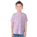 Multicolored Circles On A Pink Background Kids  Cotton Tee
