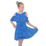 Circles Kids  Shoulder Cutout Chiffon Dress