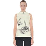 bees Mock Neck Shell Top