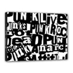 Punk Lives Canvas 16  x 12  (Stretched)