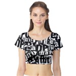 Punk Lives Short Sleeve Crop Top