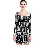 Punk Lives Long Sleeve Bodycon Dress