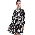 Punk Lives Long Sleeve Chiffon Shirt Dress