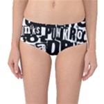 Punk Lives Mid-Waist Bikini Bottoms