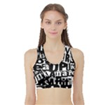 Punk Lives Sports Bra with Border