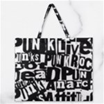 Punk Lives Zipper Large Tote Bag