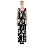 Punk Lives Thigh Split Maxi Dress