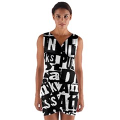 Wrap Front Bodycon Dress 