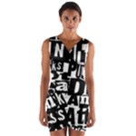 Punk Lives Wrap Front Bodycon Dress