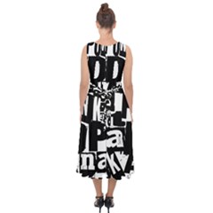 Midi Tie-Back Chiffon Dress 