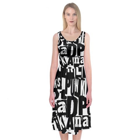 Punk Lives Midi Sleeveless Dress from ArtsNow.com