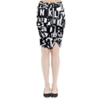 Punk Lives Midi Wrap Pencil Skirt