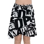 Punk Lives Chiffon Wrap Front Skirt