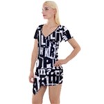 Punk Lives Short Sleeve Asymmetric Mini Dress