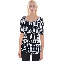 Wide Neckline T-Shirt 