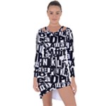 Punk Lives Asymmetric Cut-Out Shift Dress