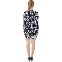 V-neck Bodycon Long Sleeve Dress 