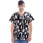 Punk Lives Men s V-Neck Scrub Top