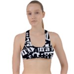 Punk Lives Criss Cross Racerback Sports Bra