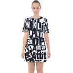 Punk Lives Sixties Short Sleeve Mini Dress