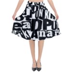 Punk Lives Flared Midi Skirt