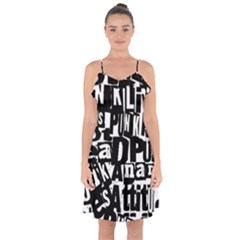 Punk Lives Ruffle Detail Chiffon Dress from ArtsNow.com