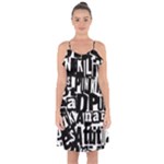 Punk Lives Ruffle Detail Chiffon Dress