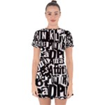 Punk Lives Drop Hem Mini Chiffon Dress