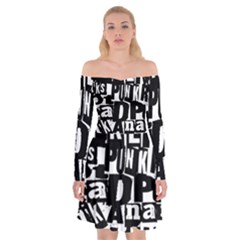 Off Shoulder Skater Dress 